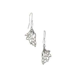Gossamer Wave Drop Earrings handcrafted from Sterling Silver with matching items available.
