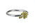 Sterling silver ring with a 9ct Gold Shamrock.
