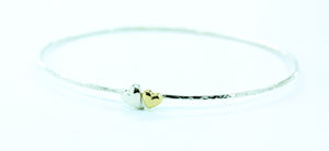 Love Eternal Beaten Stacking bangle. Matching items available.