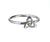 Irish stacking ring with triquetra symbol, by Elena Brennan Jewellery