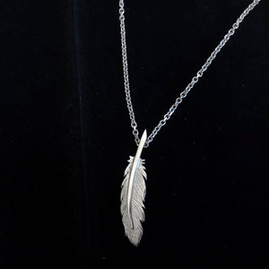 The Irish sterling silver Earth Angel Feather Pendant is a unique handcrafted pendant, made by Cavan based Jewellery Designer Elena Brennan.