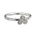 Silver Tri-Spiral Stacking ring, sterling silver with silver triskelion. Can be combined with any other stacking rings