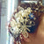 A bespoke bridal floral headpiece handmade by Irish Jewellery Designer Elena Brennan.