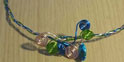 Crosserlough National School, Day 2 :  Making bracelets with 3 colours of enamelled copper wire.