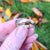 Rose + White Gold Twisted Wire Wedding Ring