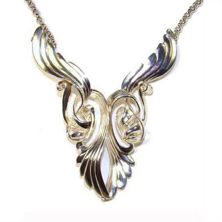 Double Angel Wings Pendant, this Sterling Silver jewellery is a special piece for a loved one. Part of Elena's My Angel jewellery collection.
