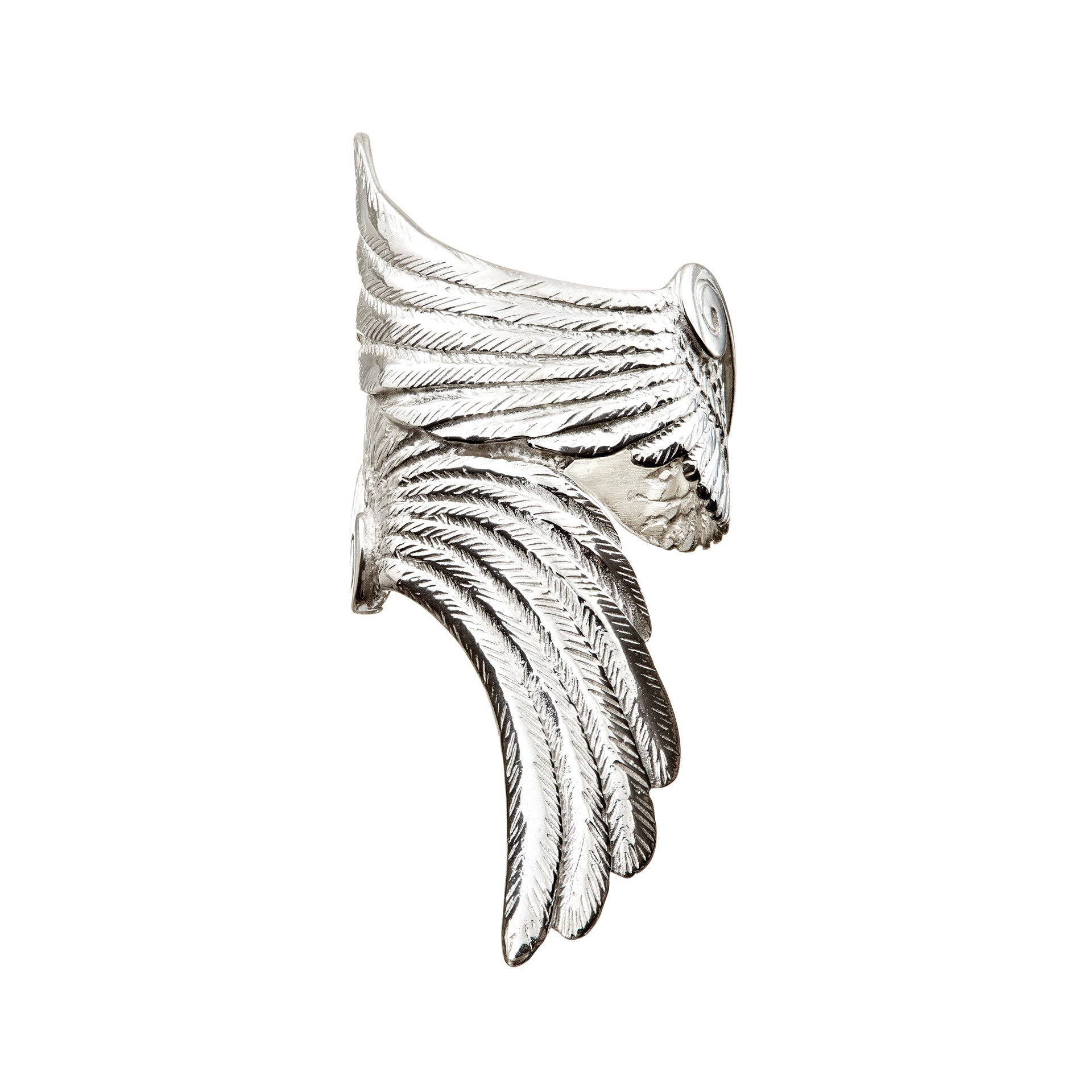Handmade Irish angel jewelry piece, the Angel Wings Ring made of sterling silver. This ring is part of Elena Brennan's My Angel jewellery collection.