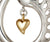 Children of Lir Elegant Swan Pendant Sterling Silver with Gold Heart. Swan pendant is inspired by Irish mythology.