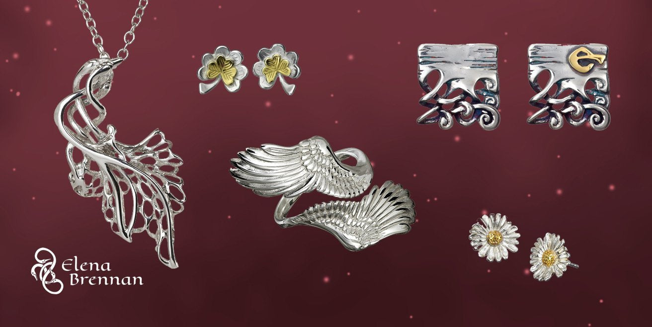 Christmas jewelry collection banner showcasing gift ideas.