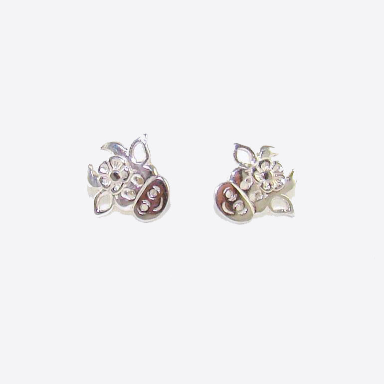 Daisy the Cow Stud Earrings made of sterling silver, with matching pendant available.