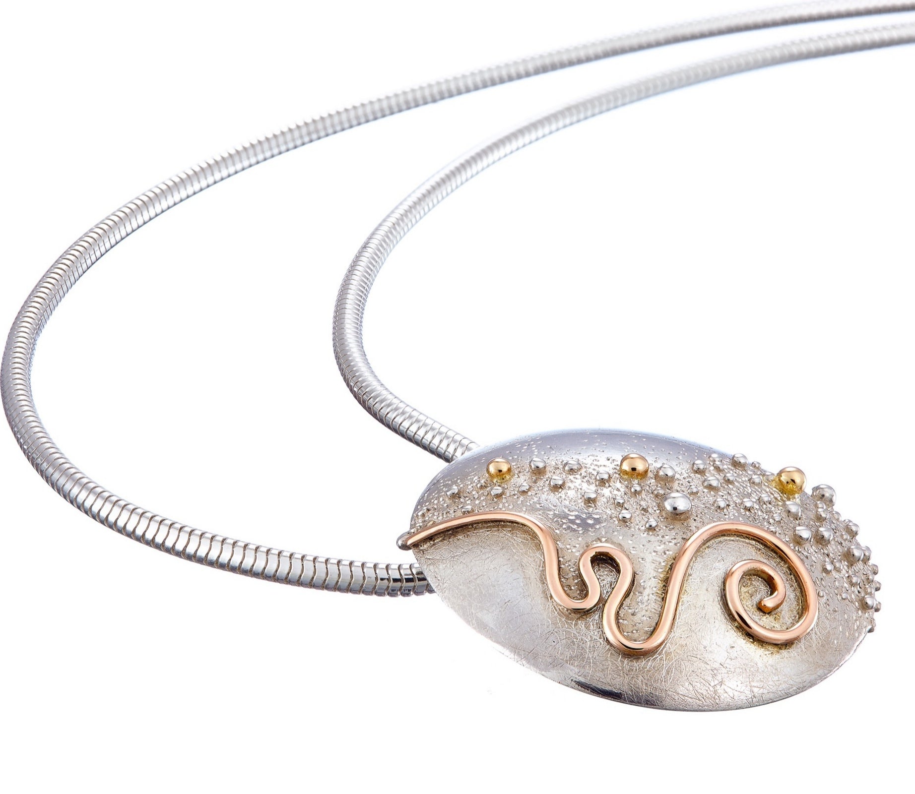 The Cúrsa an tSaoil, Journey of life pendant. An Irish jewellery piece handmade in Ireland.