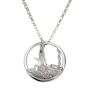 Goose Girl Pendant is handcrafted from Sterling Silver, from Cavan, Ireland.