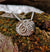 Detail of Journey of Life medium silver pendant, made in Cavan, Ireland.