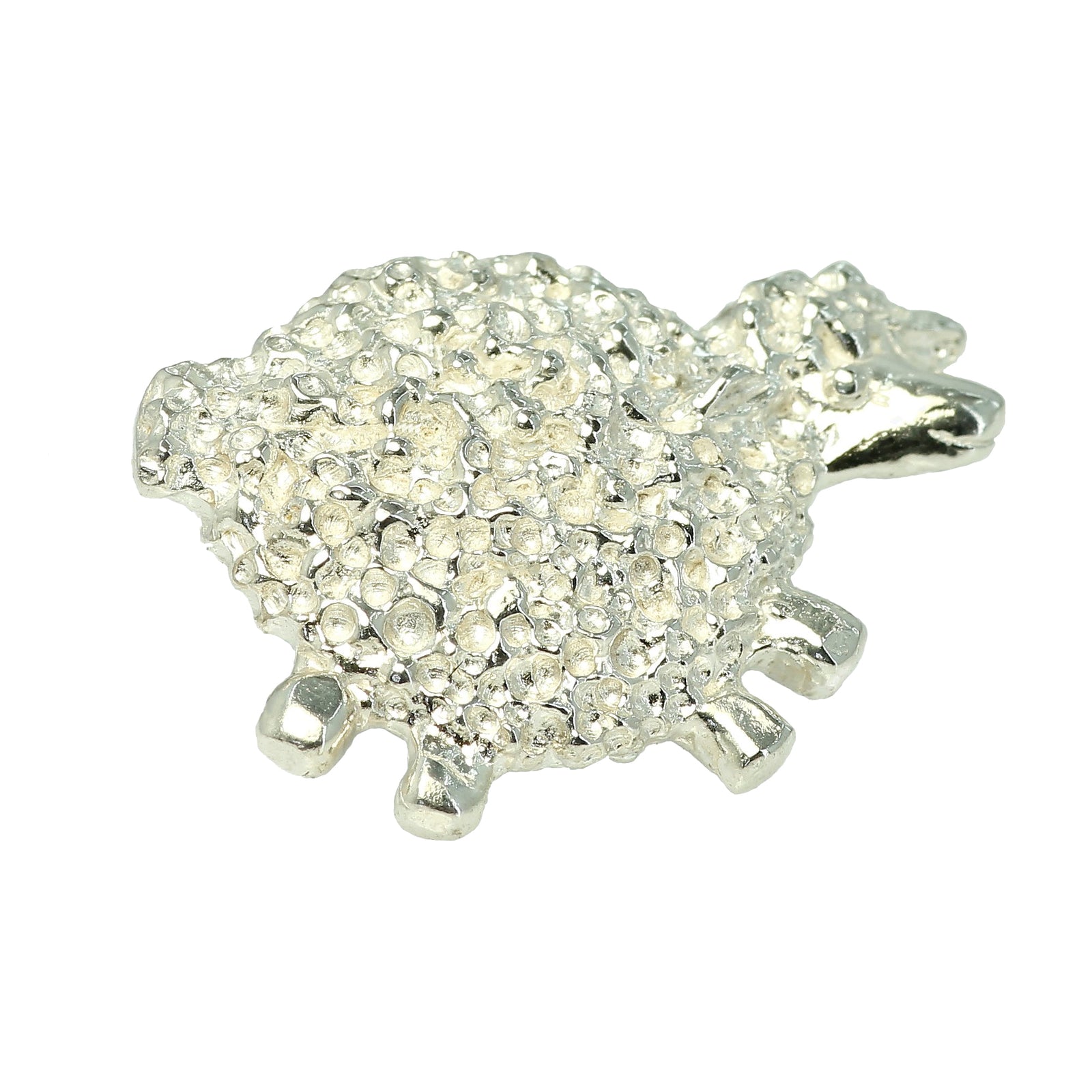 Curly Sheep Tie Tack, handcrafted from Sterling Silver, by Irish jewellery designer Elena Brennan