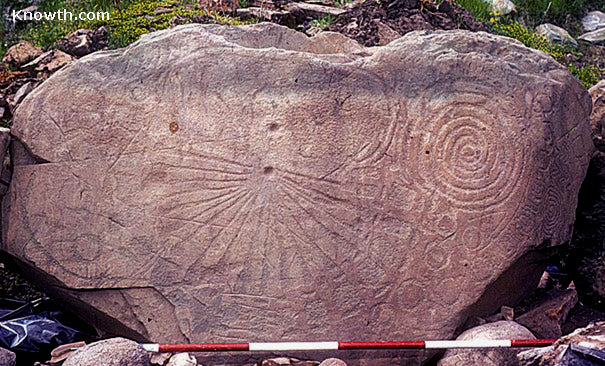 Knowth Calender Stone / K15 Kerb Stone Pendant - Elena Brennan Jewellery