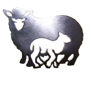 Mother & Lamb Brooch beautifully handcrafted from Sterling Silver in Cavan, Ireland.