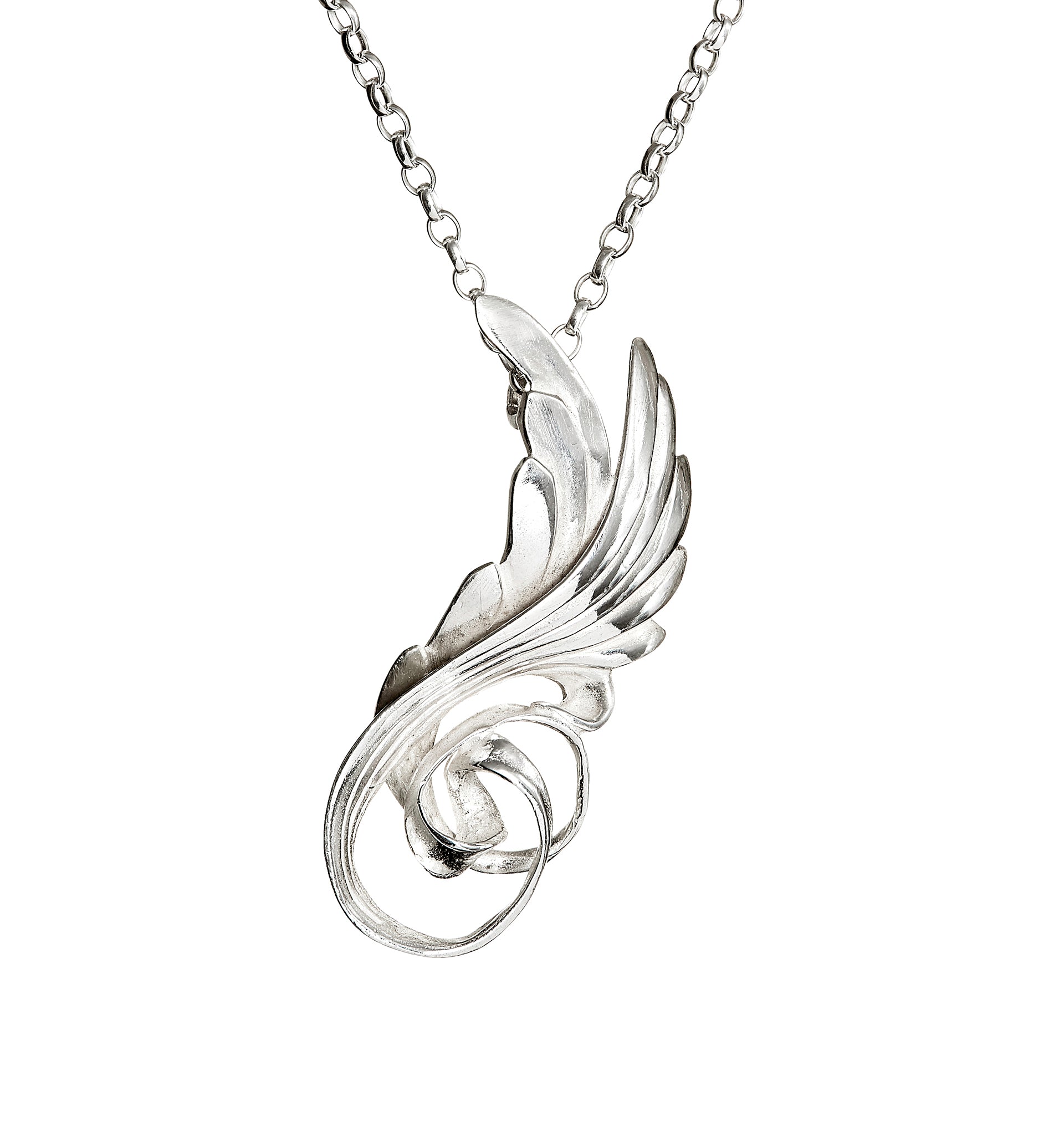 The Sterling Silver Celtic Angel Wing Pendant is part of Elena Brennan's angel jewellery collection, 'My Angel'. This necklace makes for a lovely Christmas gift.