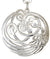 The Children of Lir swan pendant made of sterling silver.