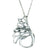 Small Swan Children of Lir Pendant made of sterling silver.