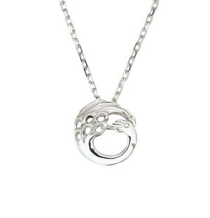 The Dainty Children of Lir Sterling Silver Swan Pendant jewellery. Designed and handmade in Ireland, inspired by the Irish legend the Children of Lir.
