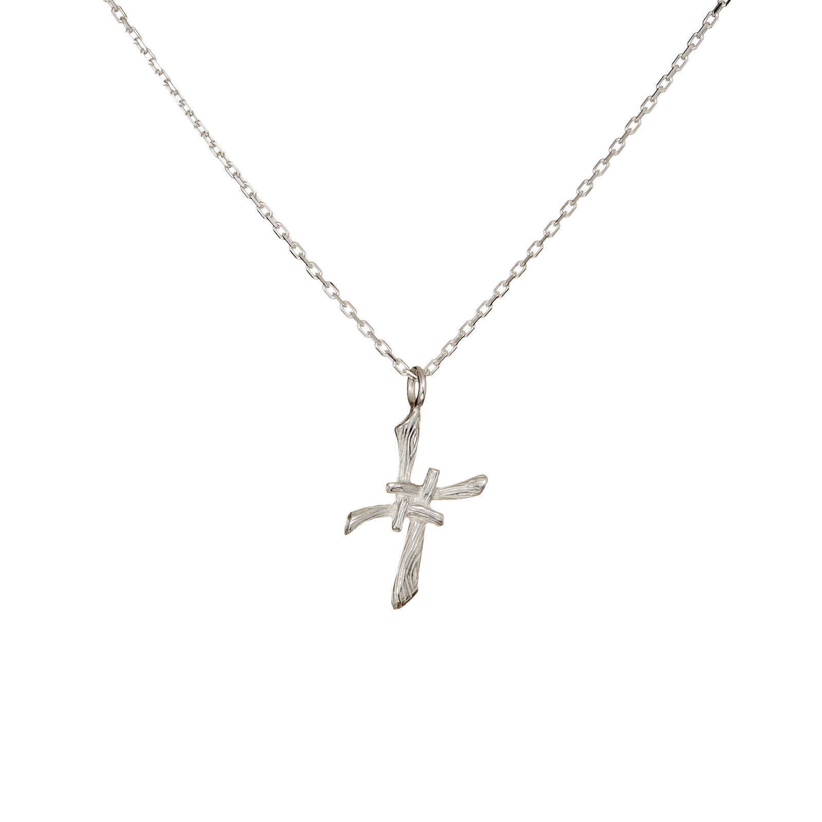 St. Bridget's Silver Cross Pendant, handmade by Irish jewellery designer Elena Brennan in Cavan, Ireland.