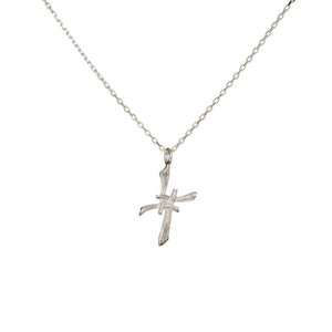 St. Bridget's Silver Cross Pendant, the perfect communion and confirmation necklace.