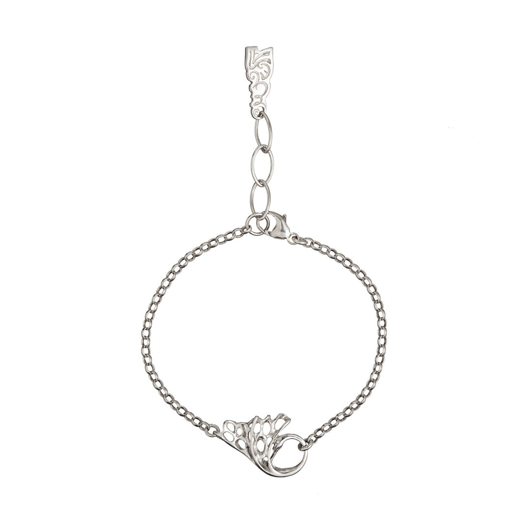The Children of Lir Swan Chain Bracelet, handmade by Irish jewellery designer Elena Brennan in Cavan, Ireland.