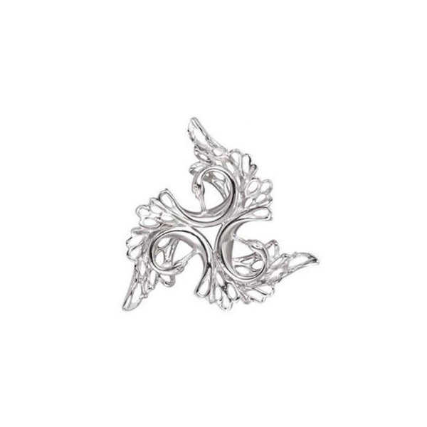 The Sterling Silver Swan Brooch. This Irish handmade swan jewellery is inspired by the Children of Lir legend.