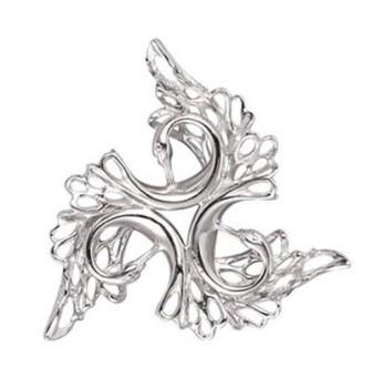 Silver Three Swan Brooch made of sterling silver and a pearl set in the centre, from the Children of Lir jewellery collection