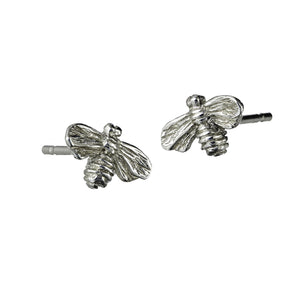 Bee Stud Earrings handcrafted from Sterling Silver by Irish Jewellery Designer Elena Brennan.