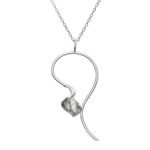 Lily Peace Pendant is handcrafted from sterling silver by Elena Brennan Jewellery, part of the Mise Éire Collection.