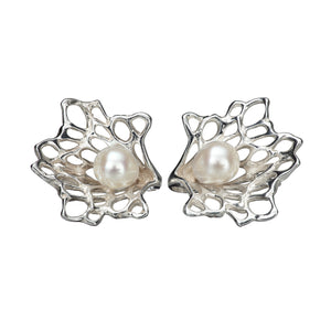 Petals & Pearls Stud Earrings