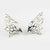 Gossamer Wave Earrings handcrafted from Sterling Silver by Elena Brennan Jewellery.