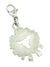White Front Face Sheep Charm, handcrafted from sterling silver, a lovely addition to a charm bracelet.