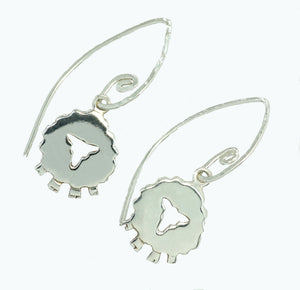 Handcrafted Irish Sheep Drop Earrings the perfect gift for animal lovers.
