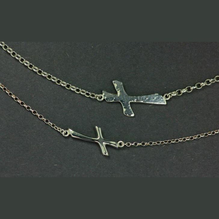 Sterling Silver Crosses Necklace, jewellery representing the past, present and future!