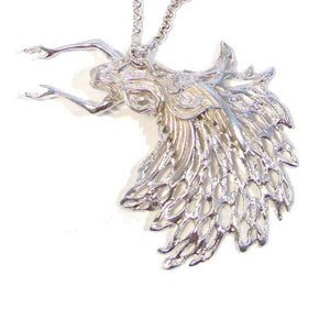 Guardian Angel Pendant handcrafted from Sterling Silver, a special piece of handcrafted jewellery.