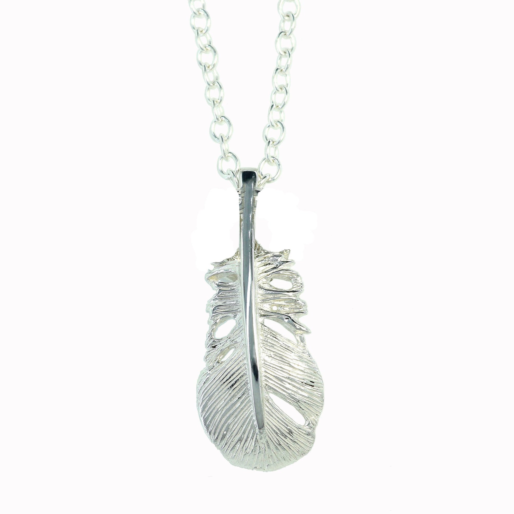 Baby Angel Feather Pendant, a sterling silver necklace, the perfect gift for a loved one!