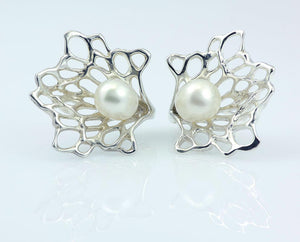 Petals & Pearls Stud Earrings