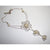 Petals & Pearls Drop Gossamer Necklace handcrafted from Sterling Silver, a gorgeous heirloom.