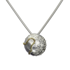 Small Cúrsa an tSaoil Pendant handcrafted from sterling silver by Elena Brennan Jewellery.