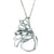 Small Swan Pendant / Necklace, Sterling Silver Irish Jewellery.