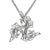 The elegant Children of Lir Three Swan Sterling Silver Pendant