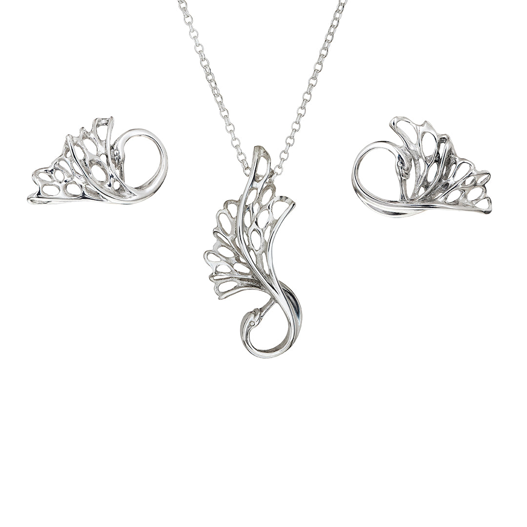 Delicate Swan Children of Lir Jewellery Set