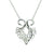 Children of Lir Heart Shaped Swan Pendant. Jewellery made from Sterling Silver.