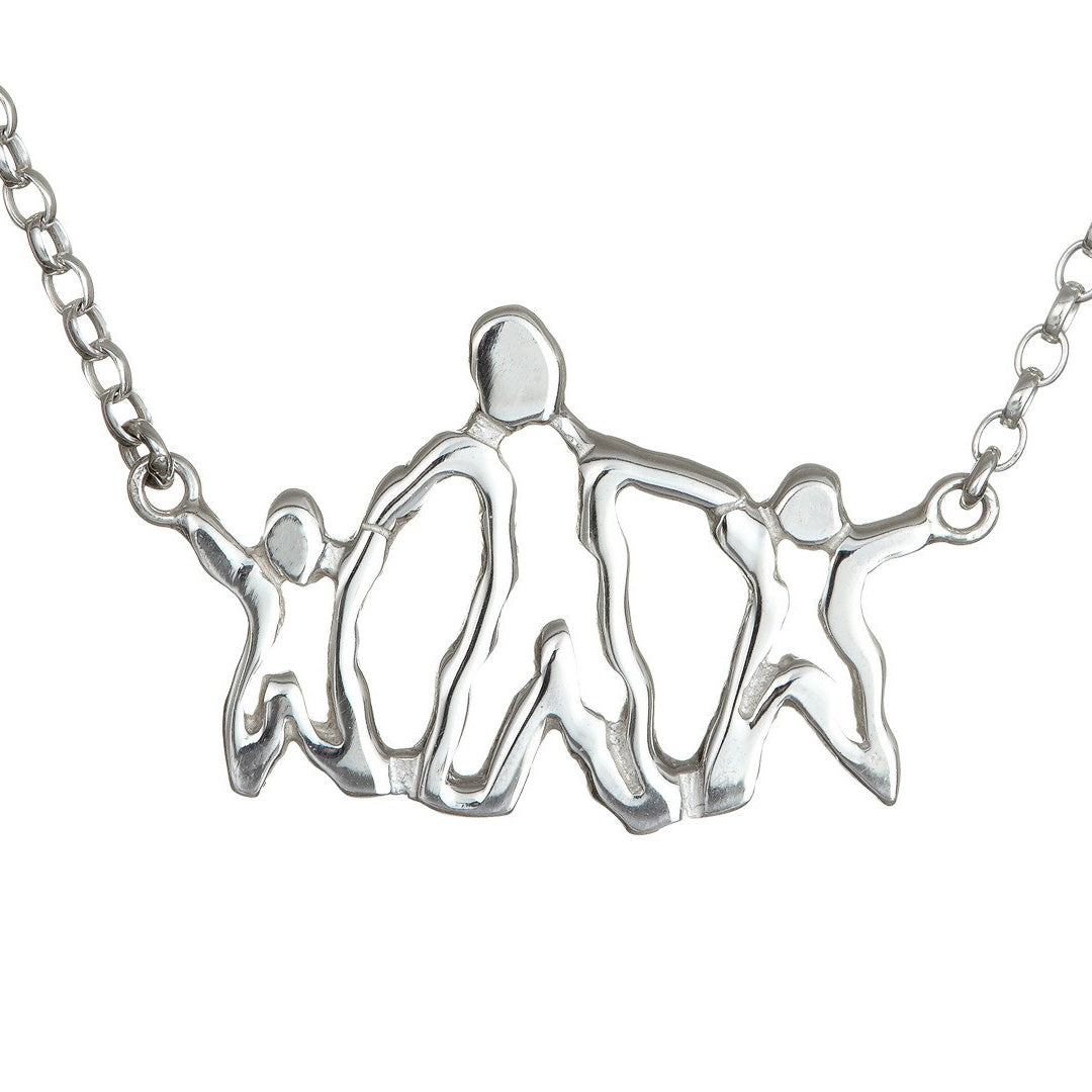 Ring a ring o roses pendant made of sterling silver.