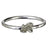 Irish stacking ring with silver bee symbol, by Elena Brennan Jewellery